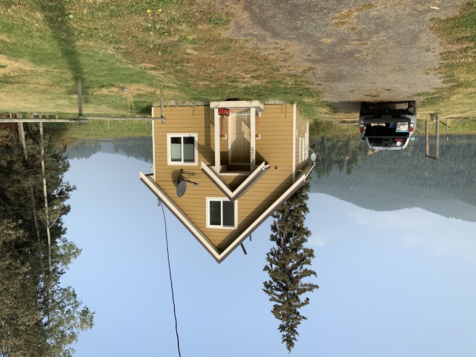 Rural BC house and acreage during a pre-purchase inspection